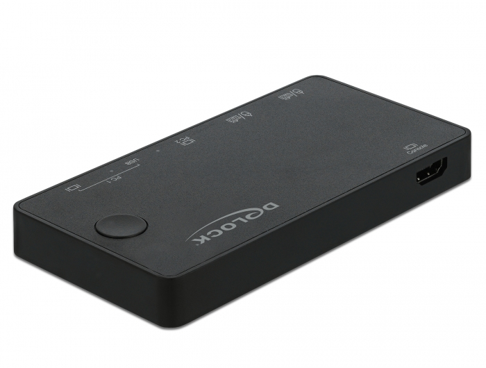 DELOCK Switch KVM HDMI /&shy; USB-C 4k 60Hz USB2.0