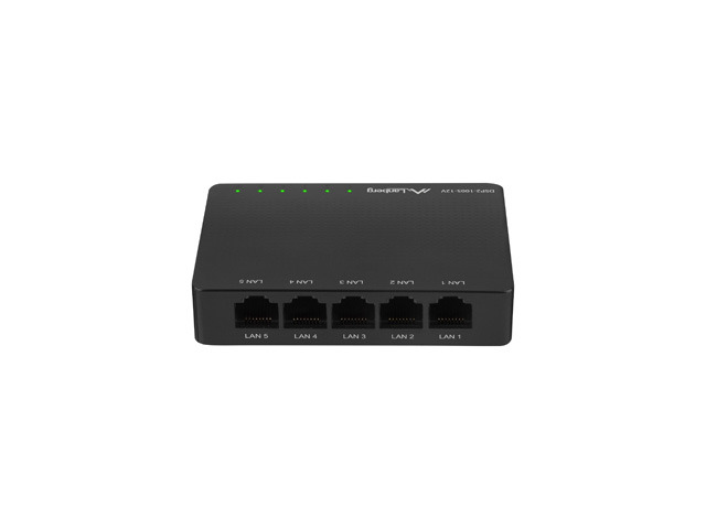 LANBERG Switch 5-Port 1Gb/­s unmanag. Gigab.Eth. Desktop 12V LANBERG Switch 5-Port 1Gb/­s unmanag. Gigab.Eth. Desktop 12V