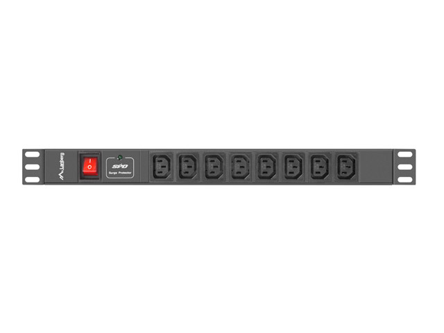 LANBERG 19" PDU-Steckdosenleiste 1U 8xIEC C13 C20 16A 2,0m s LANBERG 19" PDU-Steckdosenleiste 1U 8xIEC C13 C20 16A 2,0m s