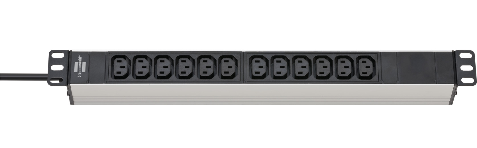 Brennenstuhl Steckdosenleiste Alu-Line 48.3cm 12xC13 2m