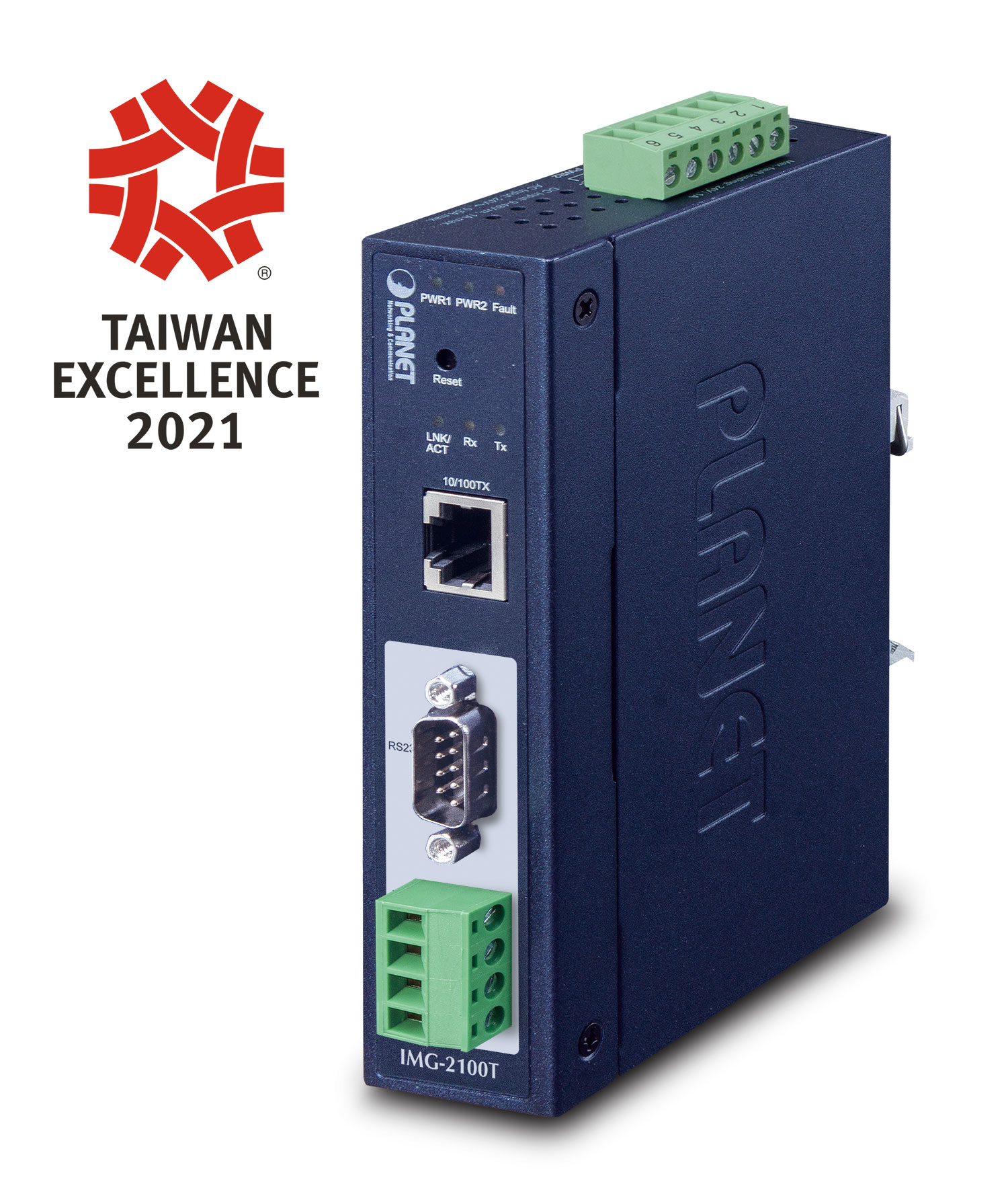 PLANET Industrial 1-port RS232/&shy;422/&shy;485 Modbus Gateway