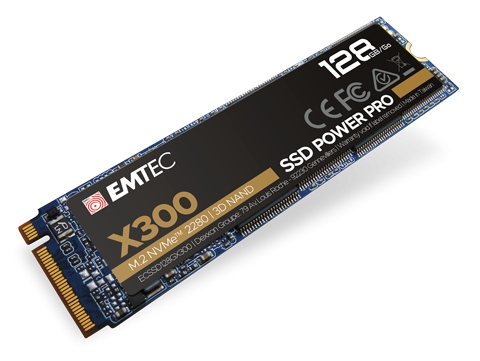 Emtec SSD M.2 NVMe PCIe 3.0 X300 128GB Intern retail