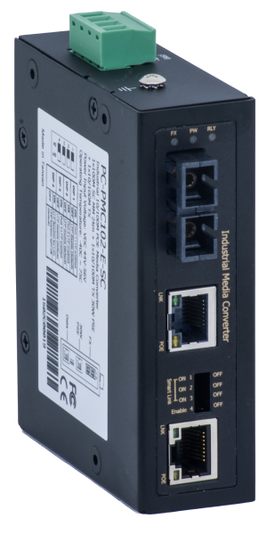 barox Medienkonverter 2-Port 2x10/&shy;100TX PoE/&shy;PoE+ RJ451x100FX