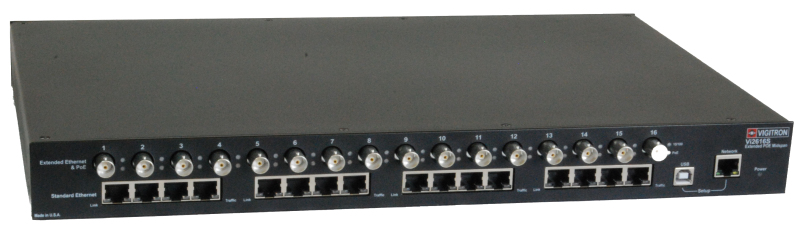 barox PoE Midspans/&shy;Midspan-Extender 19" 1HE 16 Kanal 37W