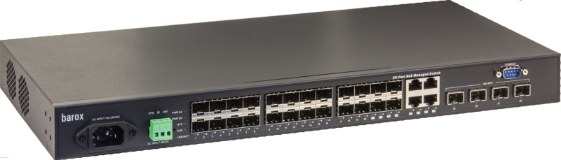 barox Switch 24-Port 10/&shy;100/&shy;1000SFP 4x SFP Management
