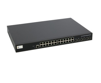 barox Switch 24-Port 24X10/&shy;100/&shy;1000TX, RJ45 4x100/&shy;1000FX
