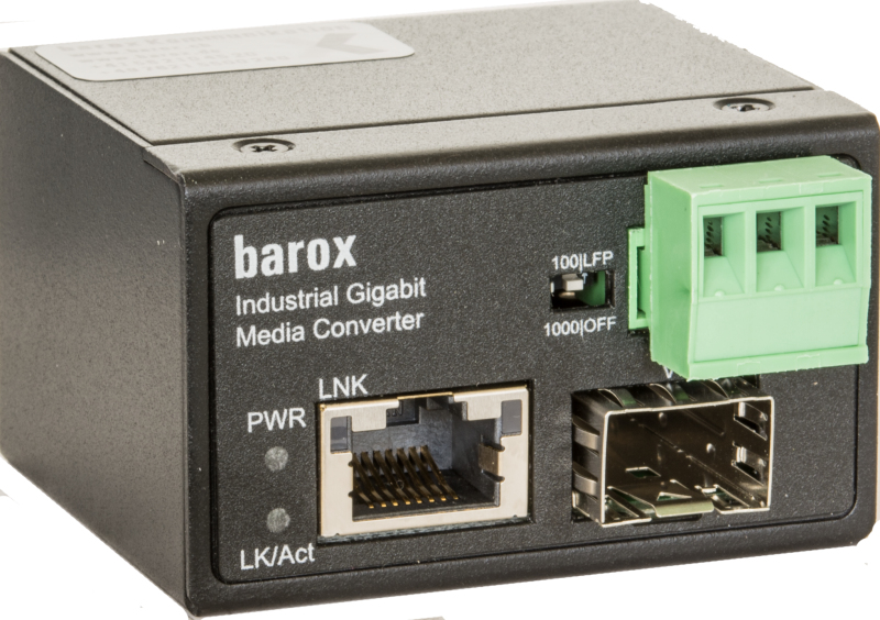 barox Medienkonverter 1-Port 10/&shy;100BaseTX, RJ45 1x100FX, SFP