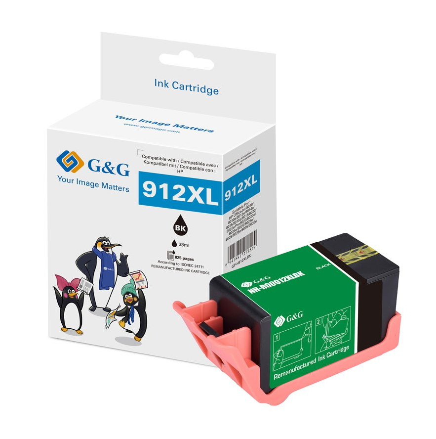 G&G XL-Tintenpatrone kompatibel HP 912XL/­ 3YL84AE Schwarz G&G XL-Tintenpatrone kompatibel HP 912XL/­ 3YL84AE Schwarz