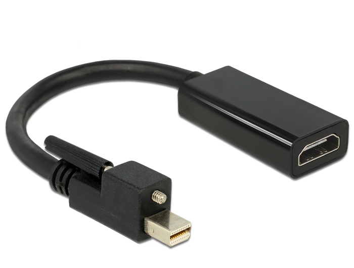 DELOCK Displayport Adapter mini DP -> HDMI St/­Bu 4K +Schr DELOCK Displayport Adapter mini DP -> HDMI St/­Bu 4K +Schr