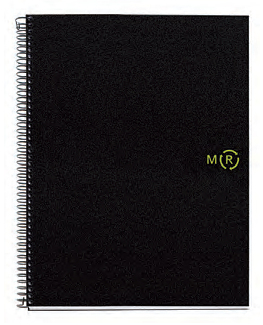 Miquelrius Notizblock Polyproylen Rec. A4 80 Blatt schwarz