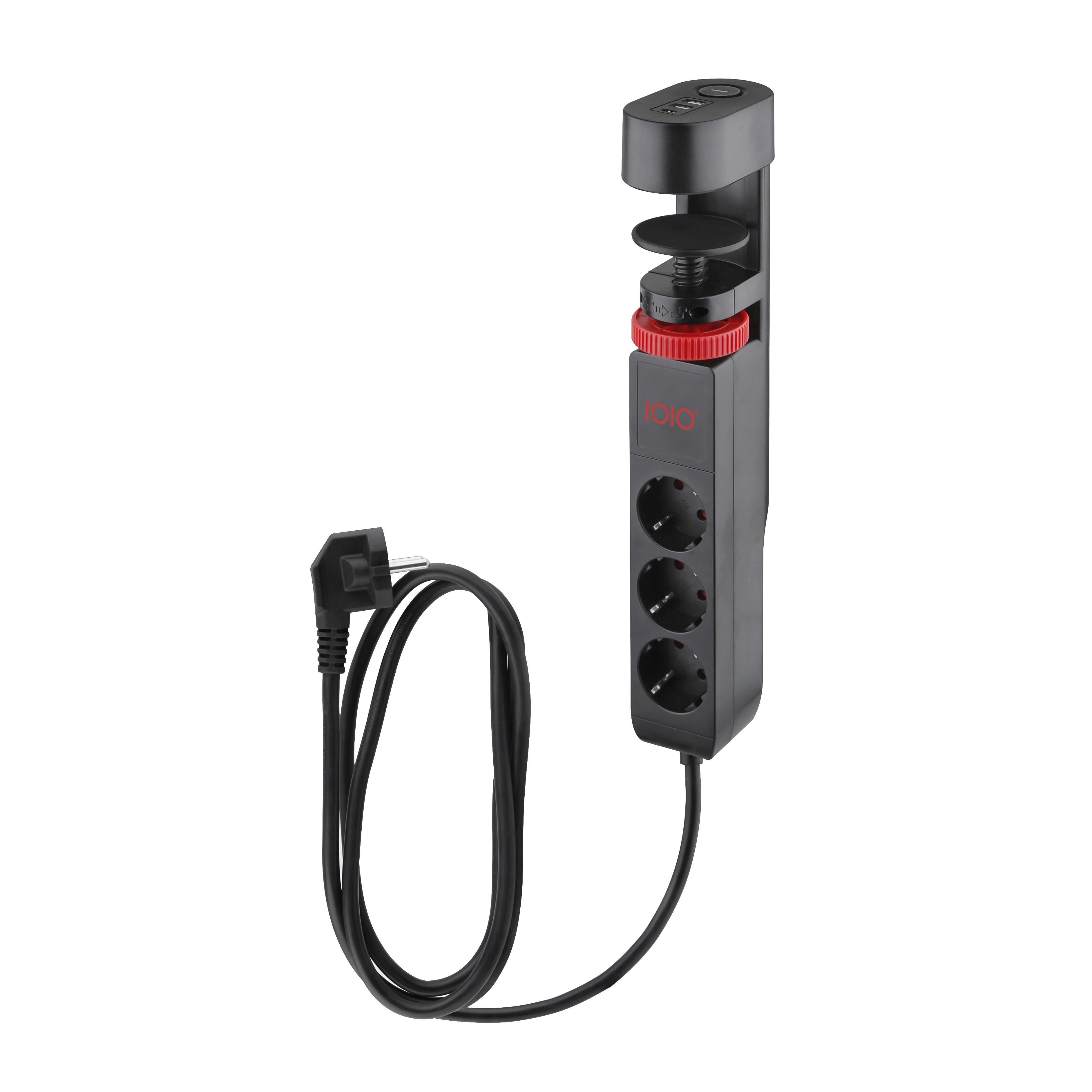 Olympia Tischkanten-Steckdosenleiste IOIO SL 3000 schwarz Olympia Tischkanten-Steckdosenleiste IOIO SL 3000 schwarz
