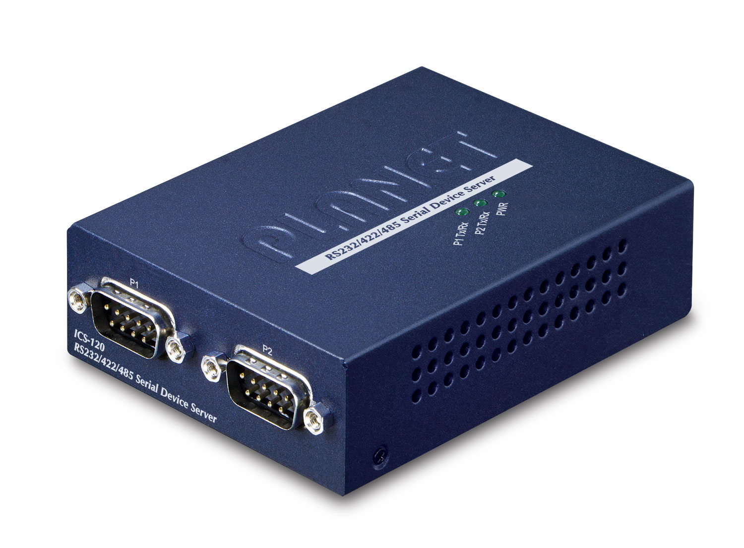 PLANET 2-Port RS232/&shy;422/&shy;485 zu 1-Port FE Ethernet Konverter