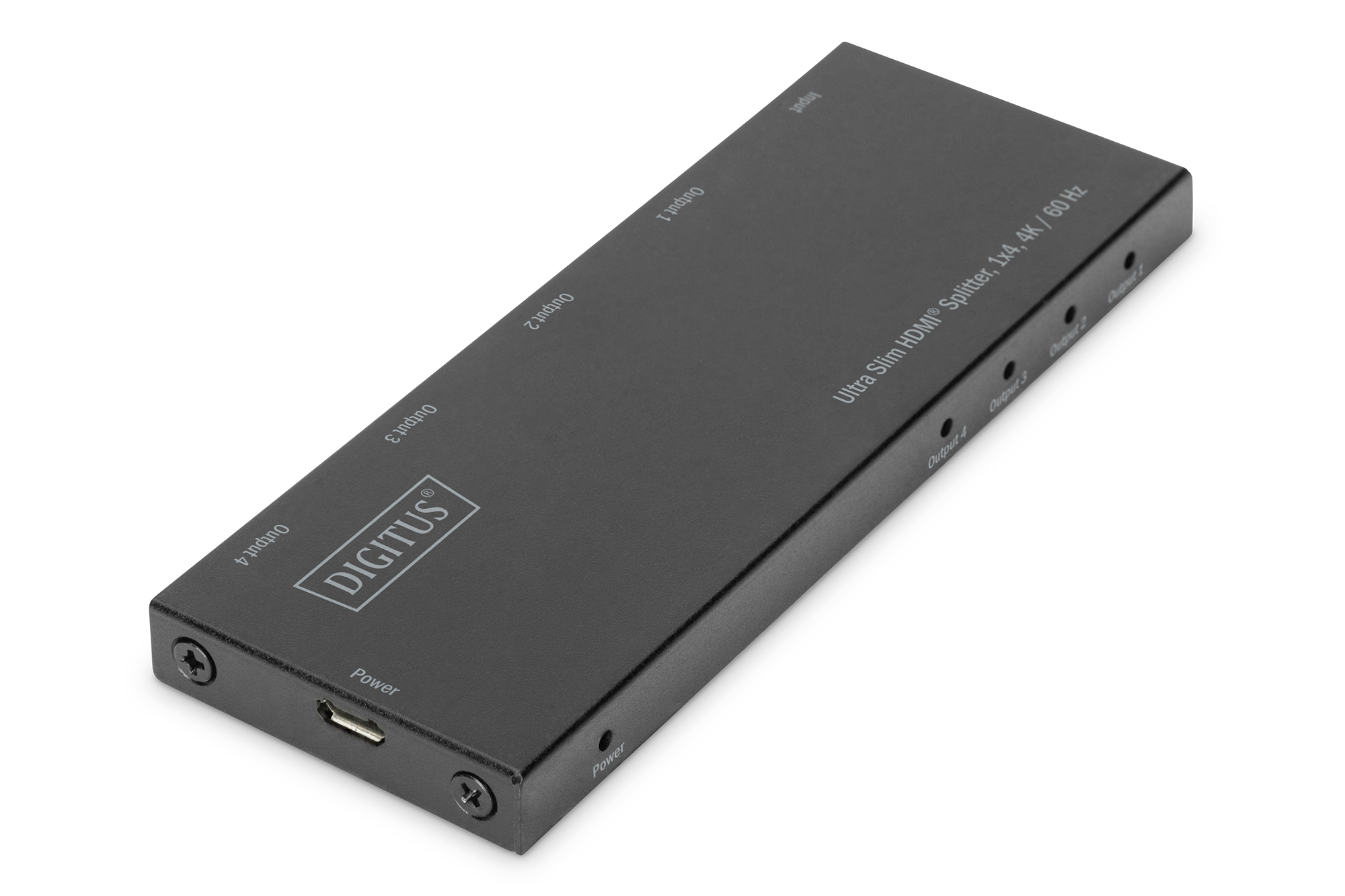 DIGITUS Ultra Slim HDMI Splitter, 1x4, 4K /&shy; 60 Hz