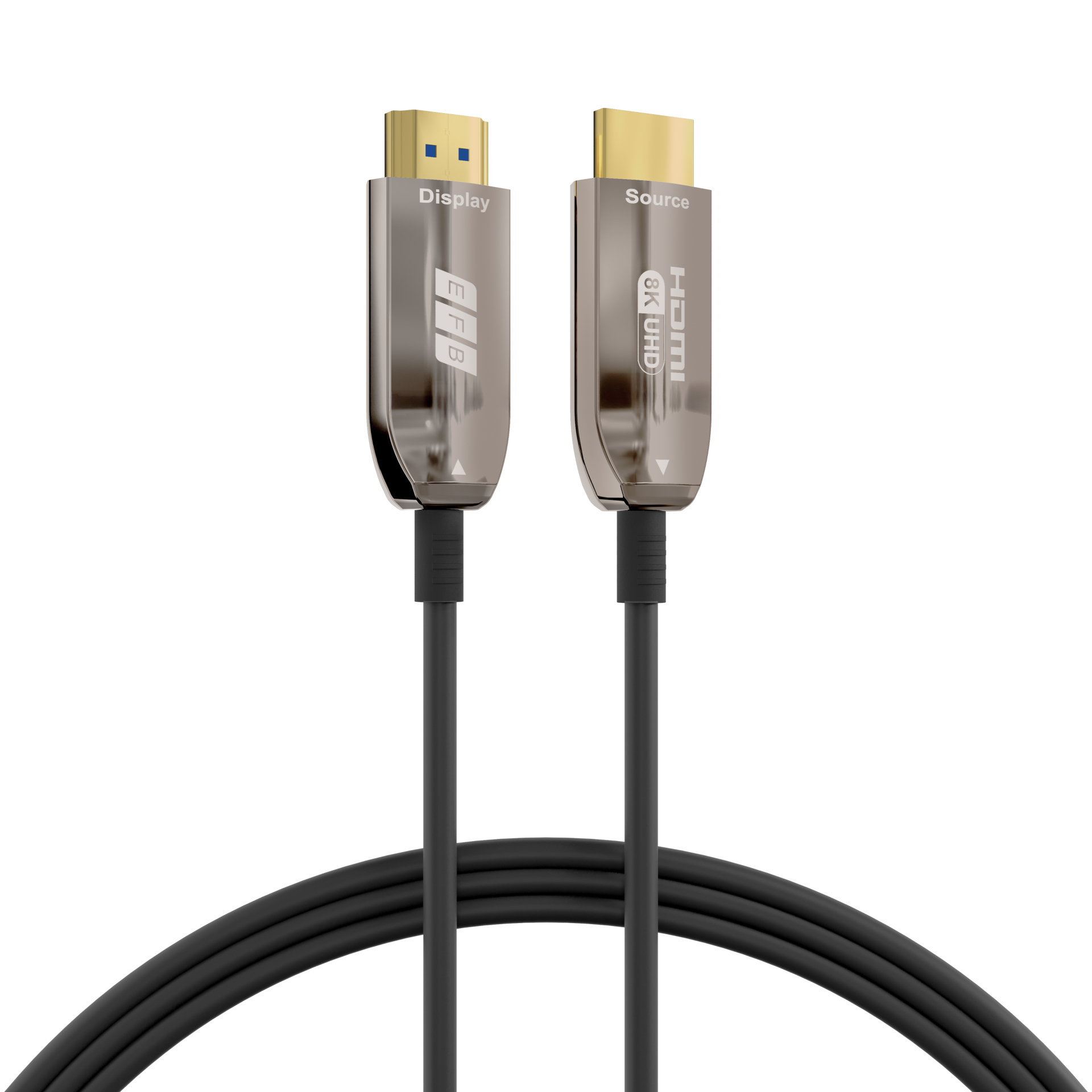 EFB HDMI Glasfaserkabel AOC aktiv 8K60Hz 48 Gbit/&shy;s 30m schw.