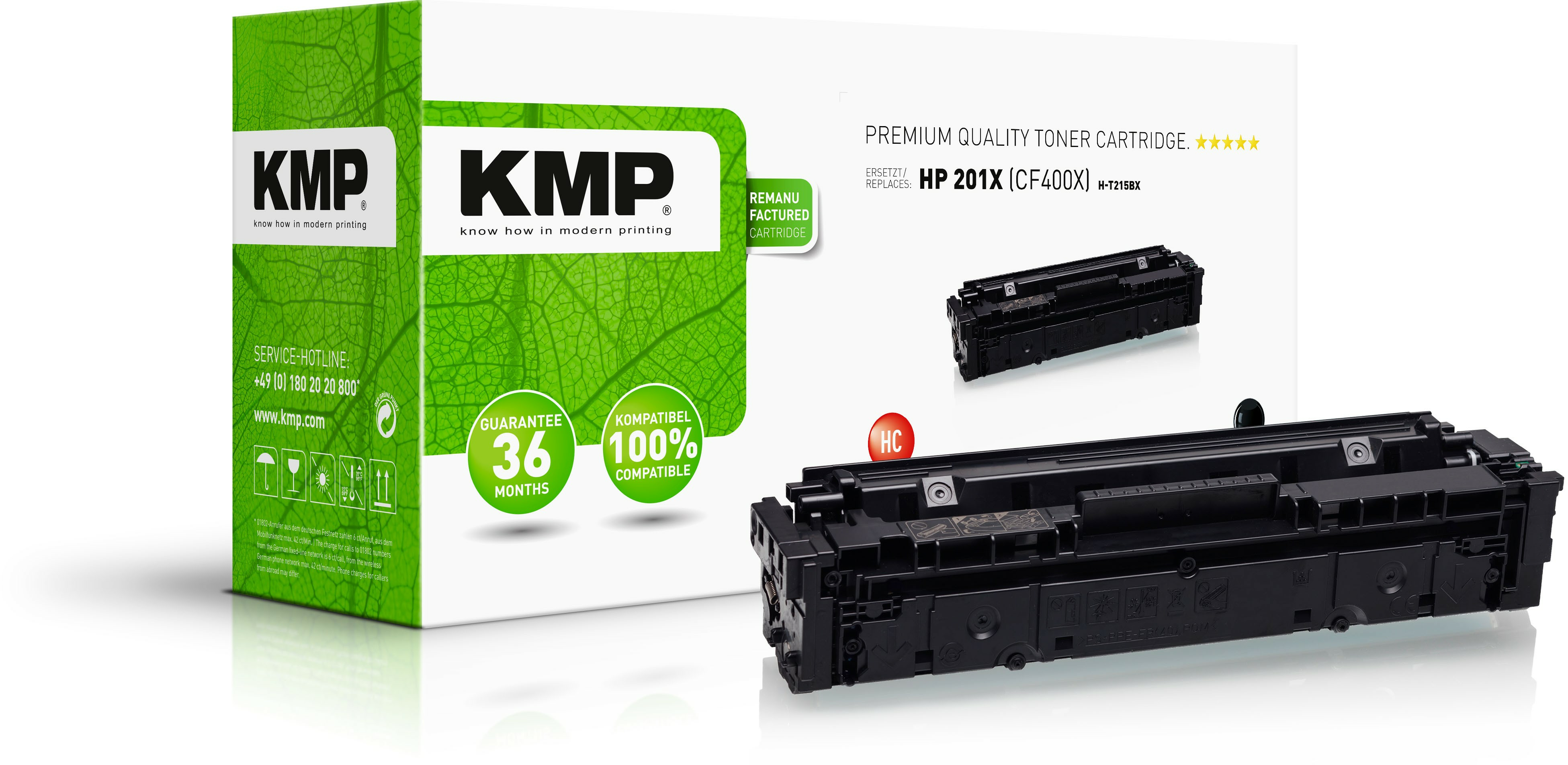 KMP Toner HP CF400X black 2800 S. H-T215BX remanufactured