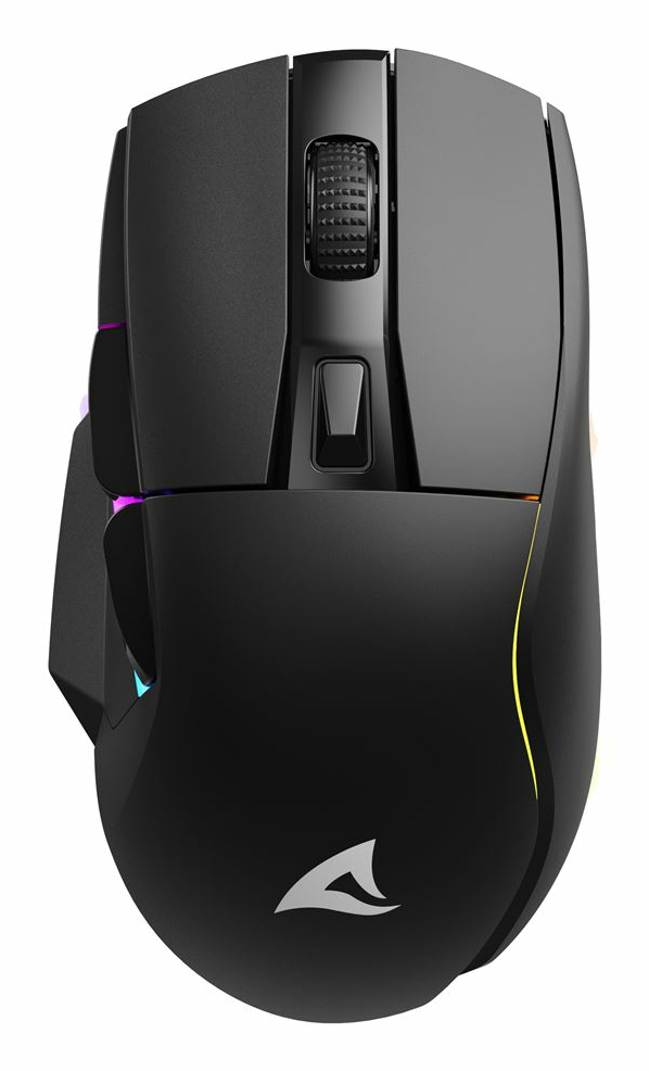Sharkoon Maus Shark SGM50W Optisch 6 Tasten 6.400 DPI schw