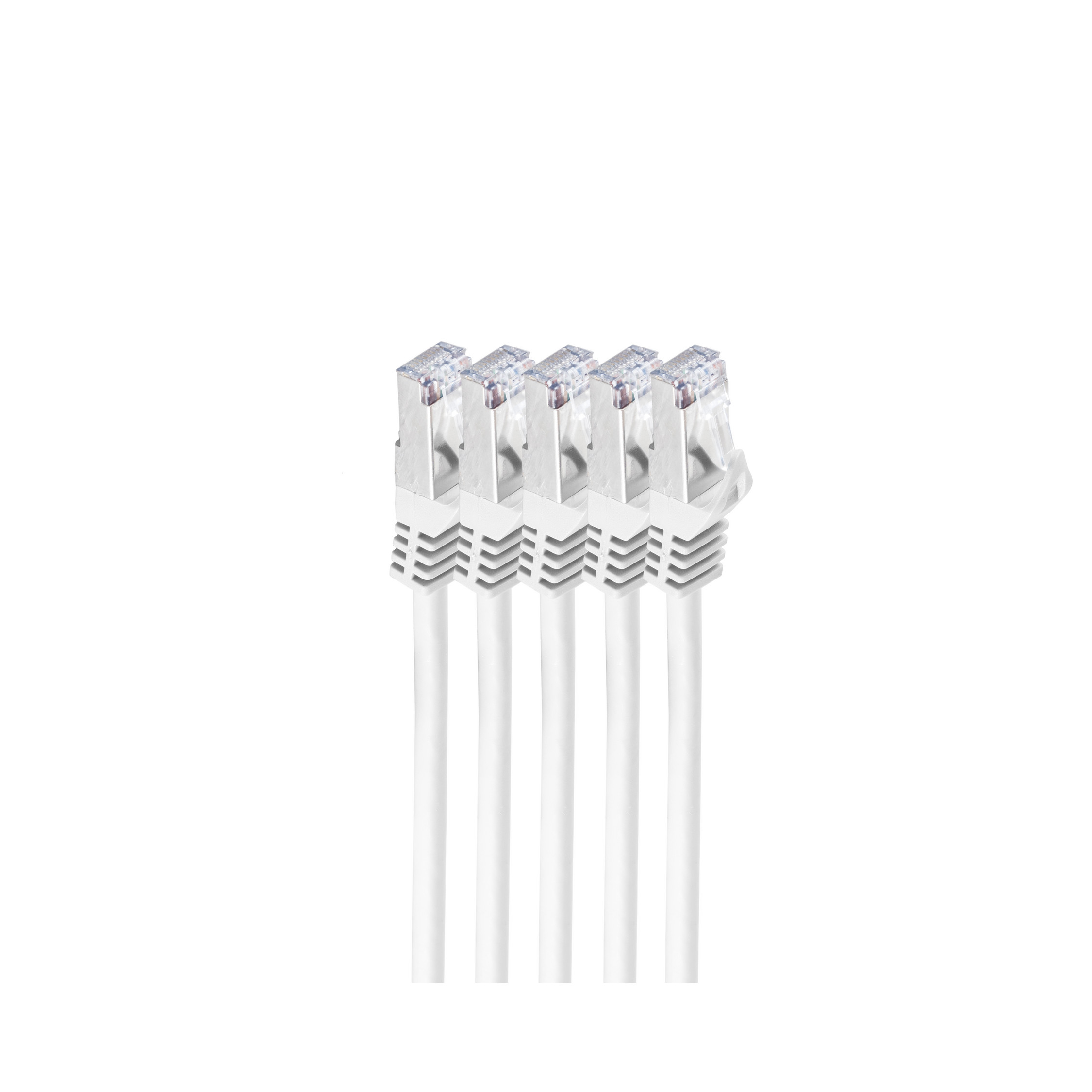 Shiverpeaks RJ45 Patchkabel S/&shy;FTP, Cat7 VE5, 3m weiß
