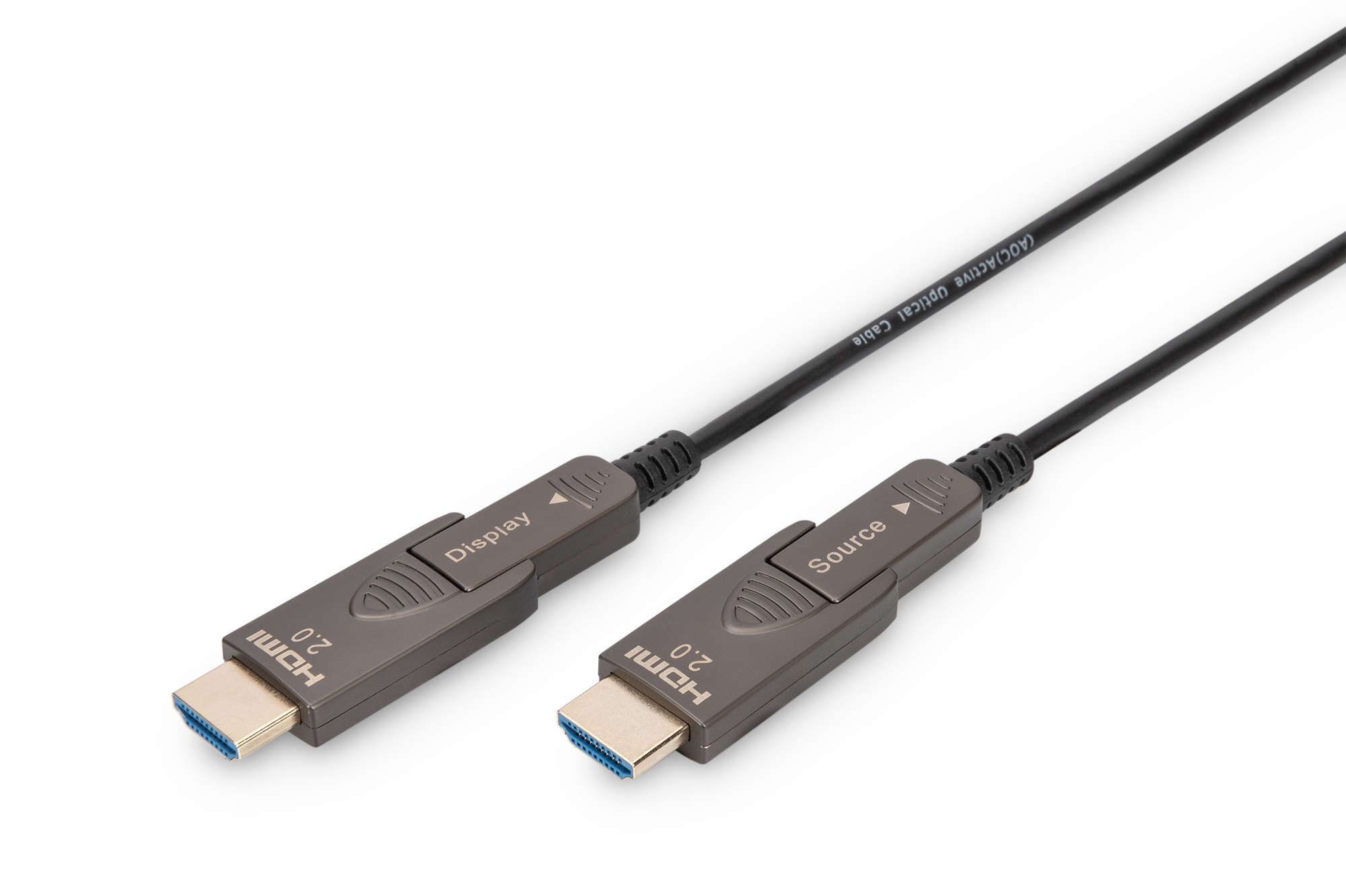 DIGITUS HDMI AOC Hybrid Glasfaserkabel 4K abnehmbar 30m schw DIGITUS HDMI AOC Hybrid Glasfaserkabel 4K abnehmbar 30m schw