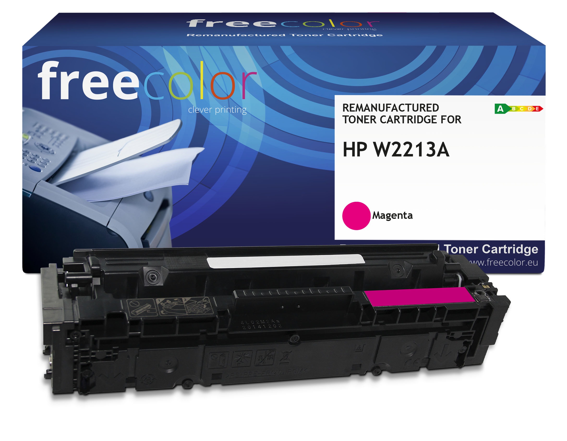 Freecolor Toner HP W2213A magenta mit chip 1250p kompatibel