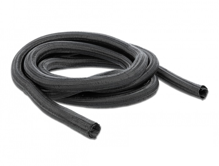 DELOCK Geflechtschlauch selbstschließend 10m x 25mm schwarz