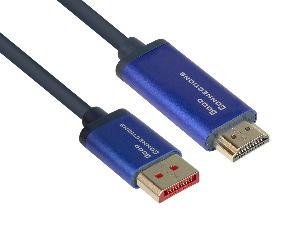 Good Connections Kabel DP1.4-St.-HDMI2.0-St. blau 5m