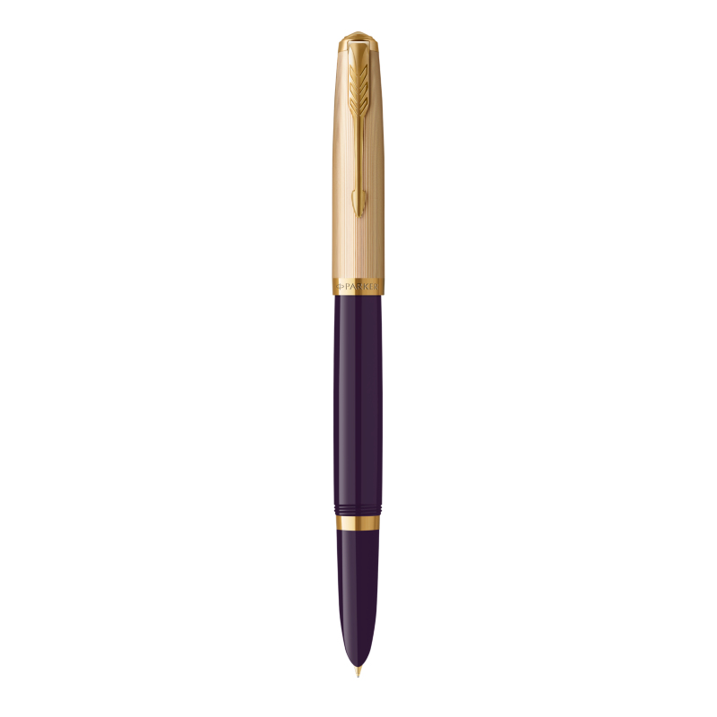 PARKER Füller 51 Plum 18K G.C. schwarz F Geschenkbox