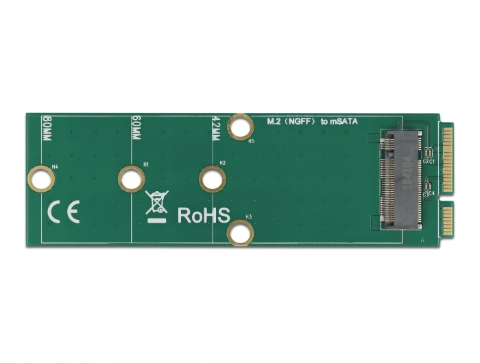 DELOCK Adapter mSATA zu M.2 Key B Slot DELOCK Adapter mSATA zu M.2 Key B Slot
