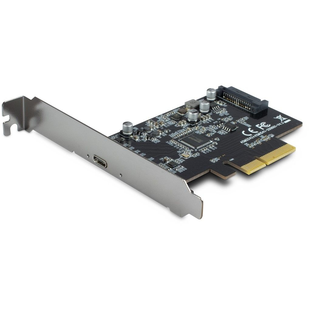 Inter-Tech PCIe Adapter Karte ARGUS KC-008, PCIeX4->USB3.2 retai