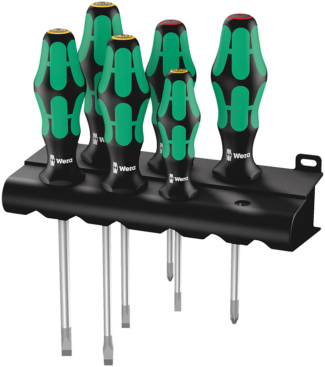 Wera Schraubendrehersatz Plus Lasertip + Rack 6-teilig 334/&shy;6