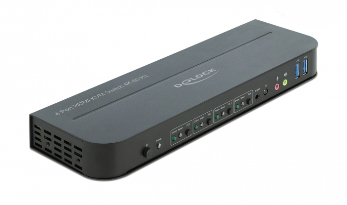DELOCK HDMI KVM Switch 4K 60Hz USB 3.0 + Audio