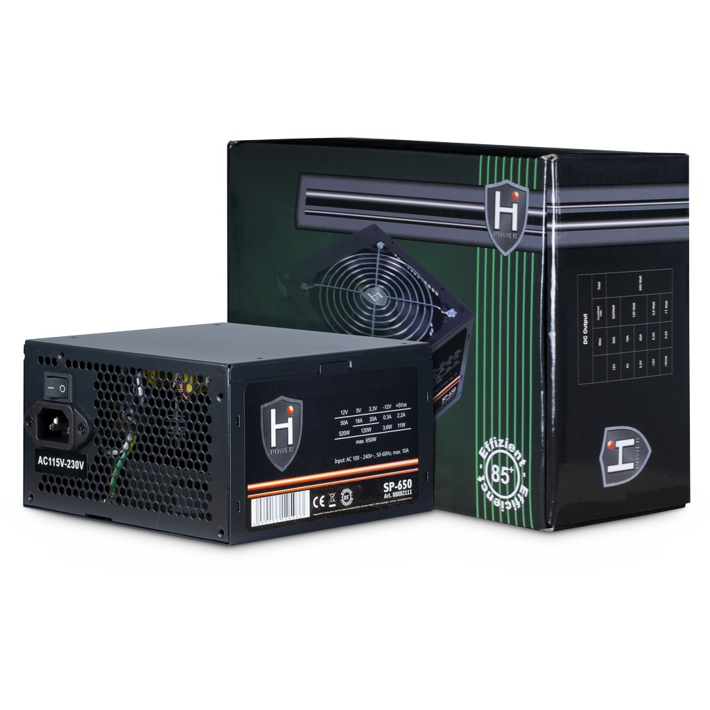 Inter-Tech Netzteil 650W HIPOWER SP-650 1X 120mm Lüfter retail Inter-Tech Netzteil 650W HIPOWER SP-650 1X 120mm Lüfter retail