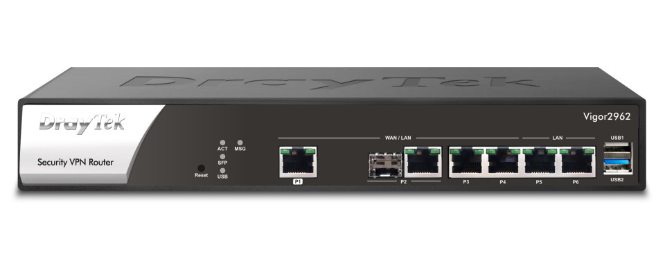 DrayTek Vigor 2962      Dual WAN Security Firewall VPN Rou. reta