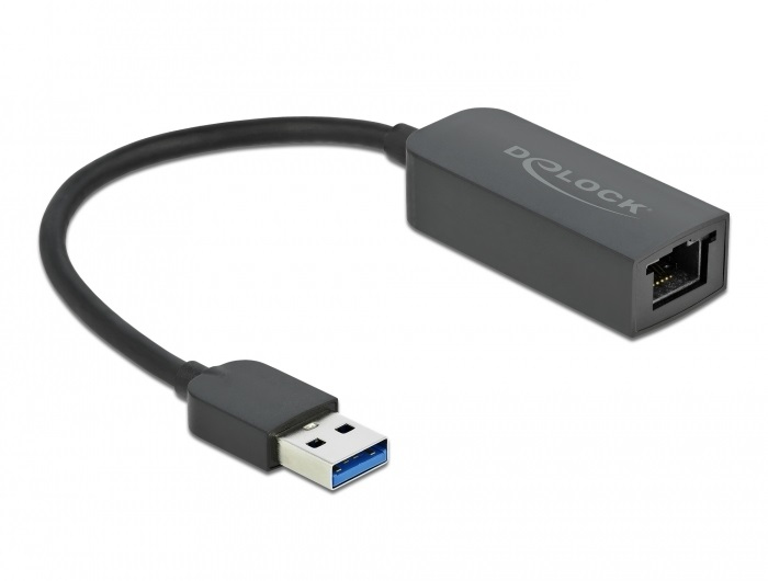 DELOCK Adapter USB Typ-A Stecker zu 2,5 Gigabit LAN kompakt