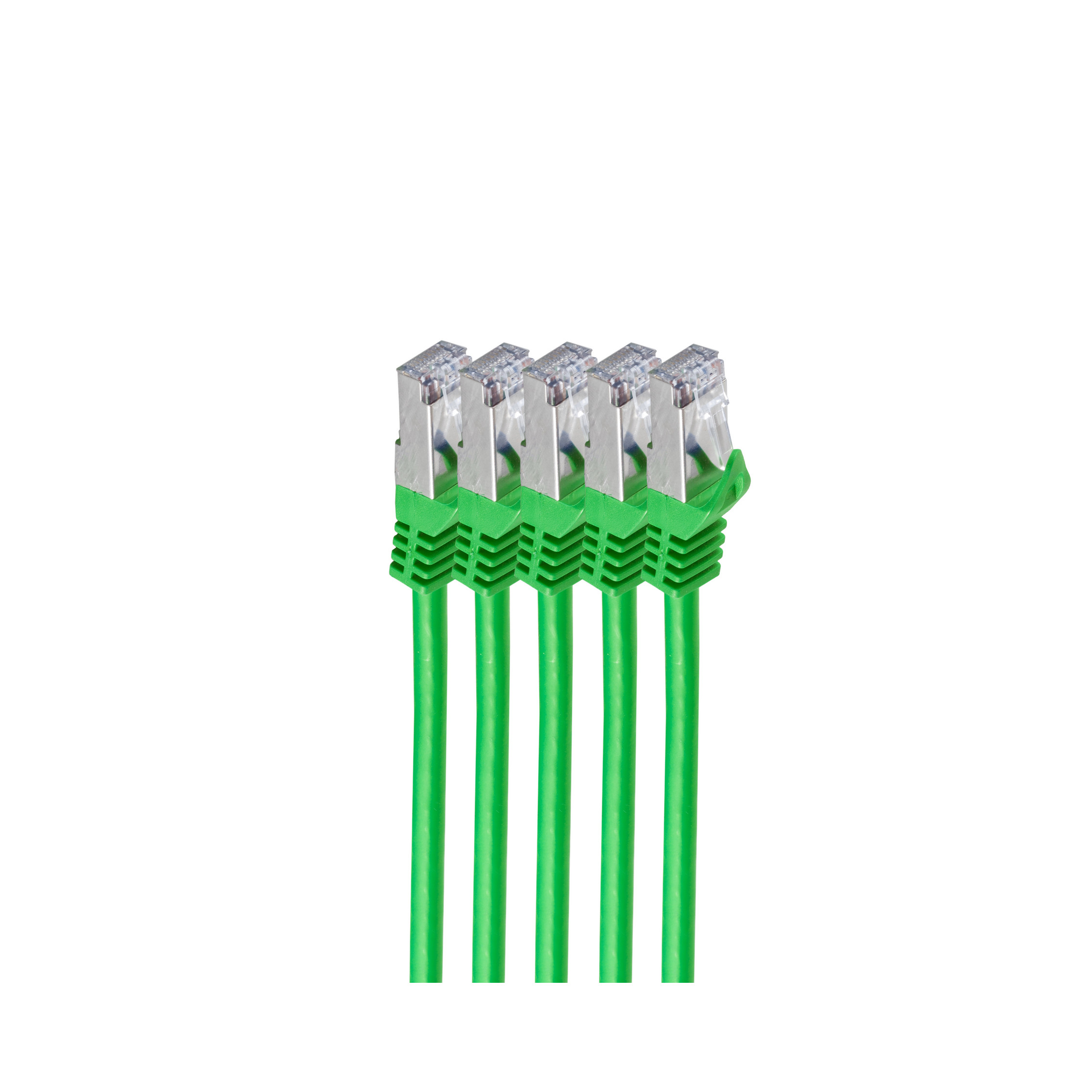 Shiverpeaks RJ45 Patchkabel S/&shy;FTP, Cat7 VE5, 3m grün