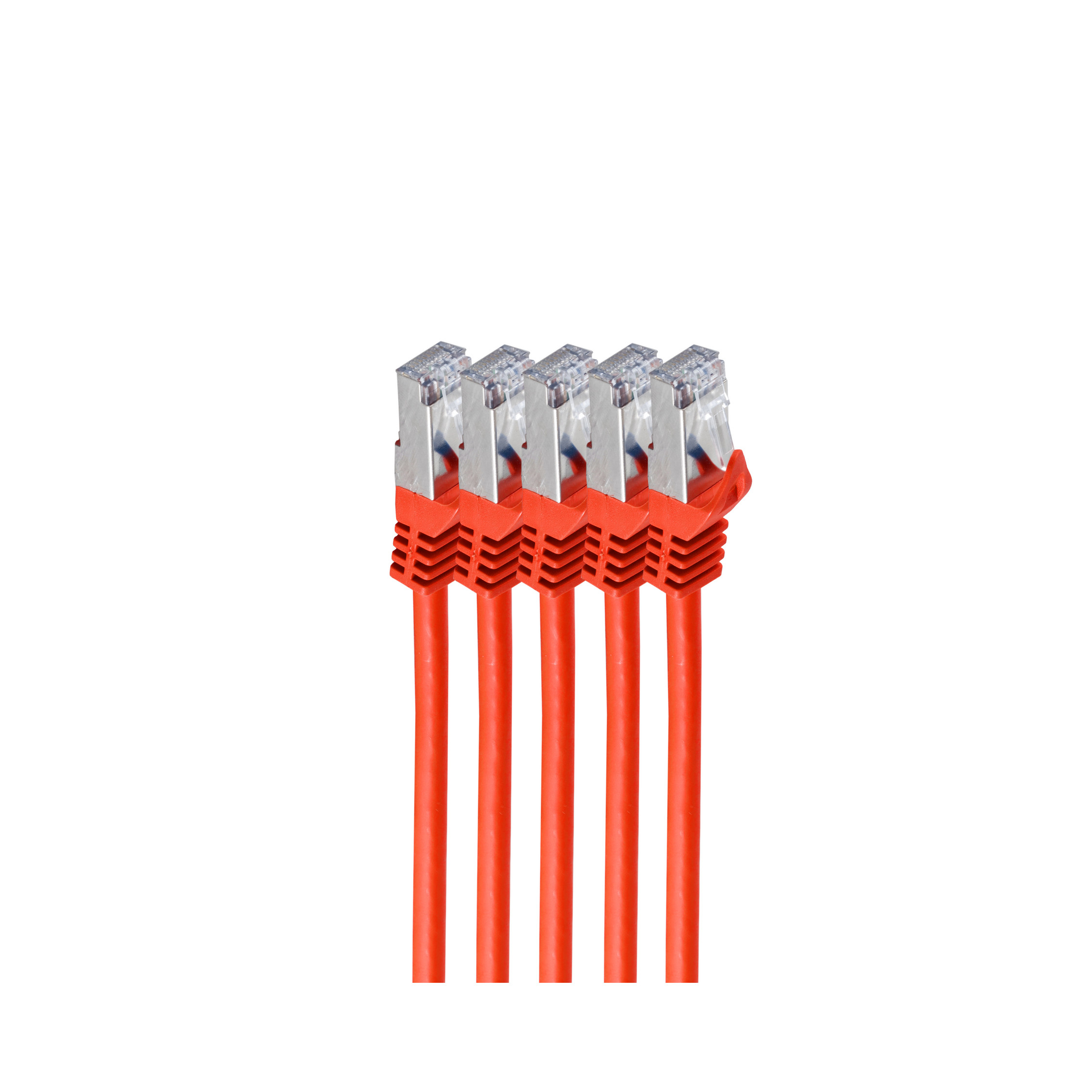 Shiverpeaks RJ45 Patchkabel S/&shy;FTP, Cat7 VE5, 3m rot