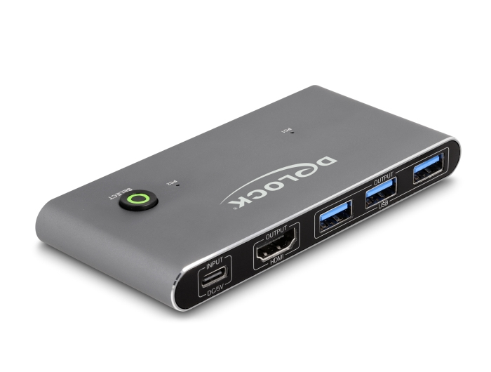 DELOCK HDMI KVM Switch 8K 60 Hz mit USB 5 Gbps DELOCK HDMI KVM Switch 8K 60 Hz mit USB 5 Gbps