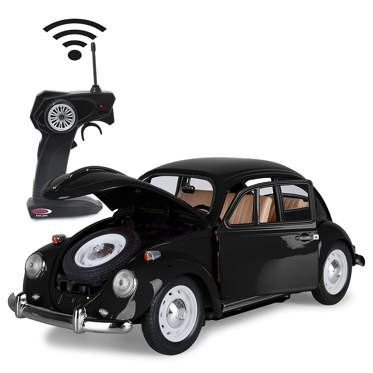 Jamara VW Käfer RC Diecast 1:18 schwarz 27MHz