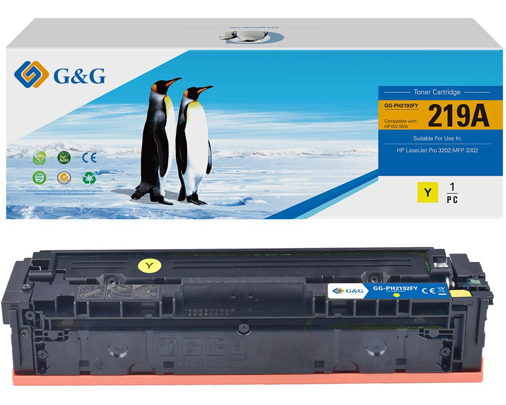 G&G Toner kompatibel zu HP 219A Gelb 1200 Seiten