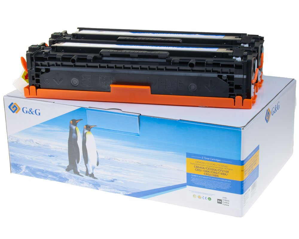 G&G Toner ersetzen HP 125A/&shy; 128A/&shy;131X 2 Stück