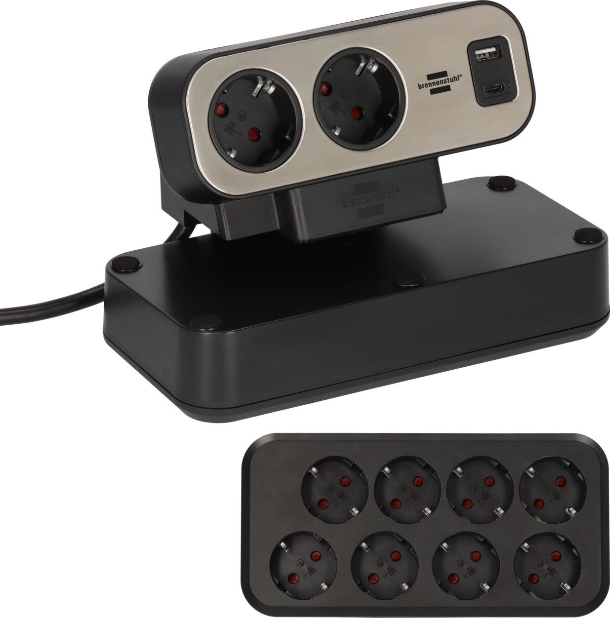 Brennenstuhl Duplex Tischsteckdose 1x USB A & C, 10x Schuko Brennenstuhl Duplex Tischsteckdose 1x USB A & C, 10x Schuko