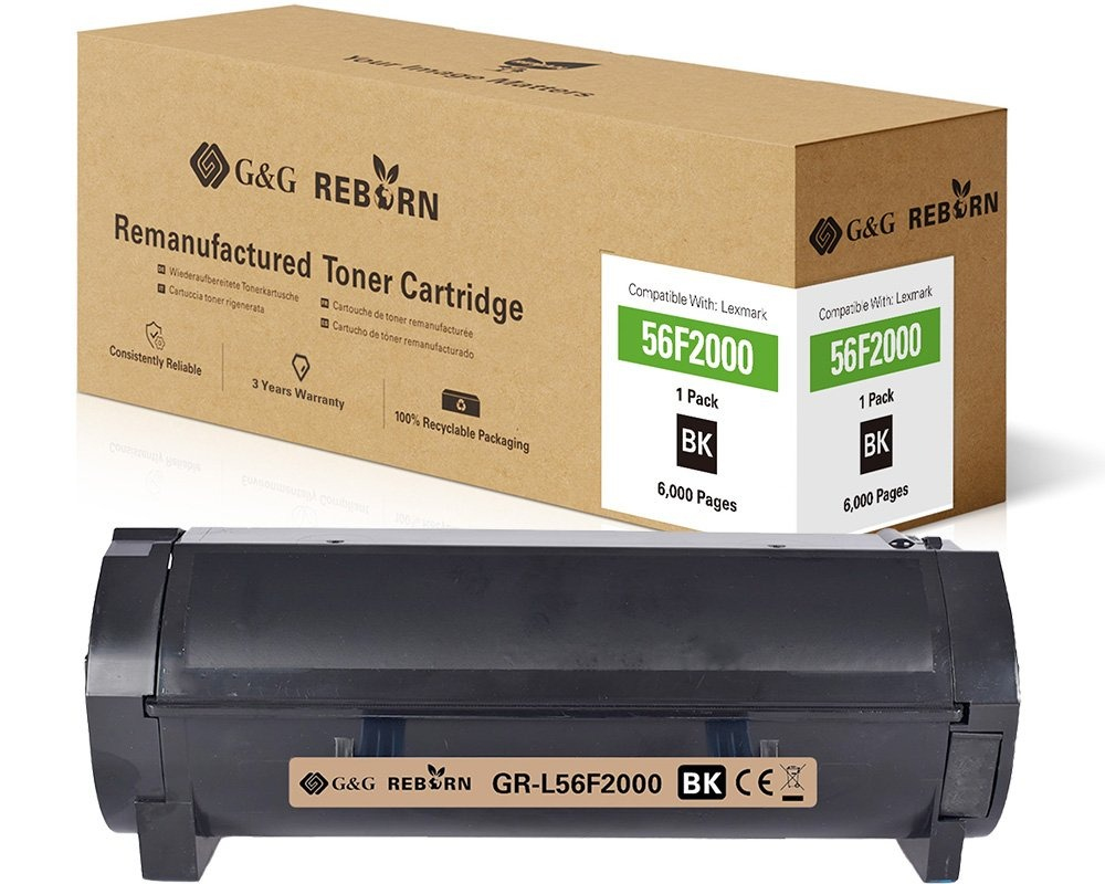 G&G Reborn-Toner kompatibel mit Lexmark 56F2000 G&G Reborn-Toner kompatibel mit Lexmark 56F2000