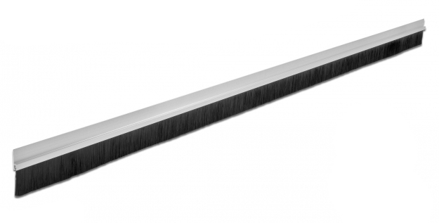 DELOCK Bürstenstreifen 40 mm mit Alu-Profil gerade 1m