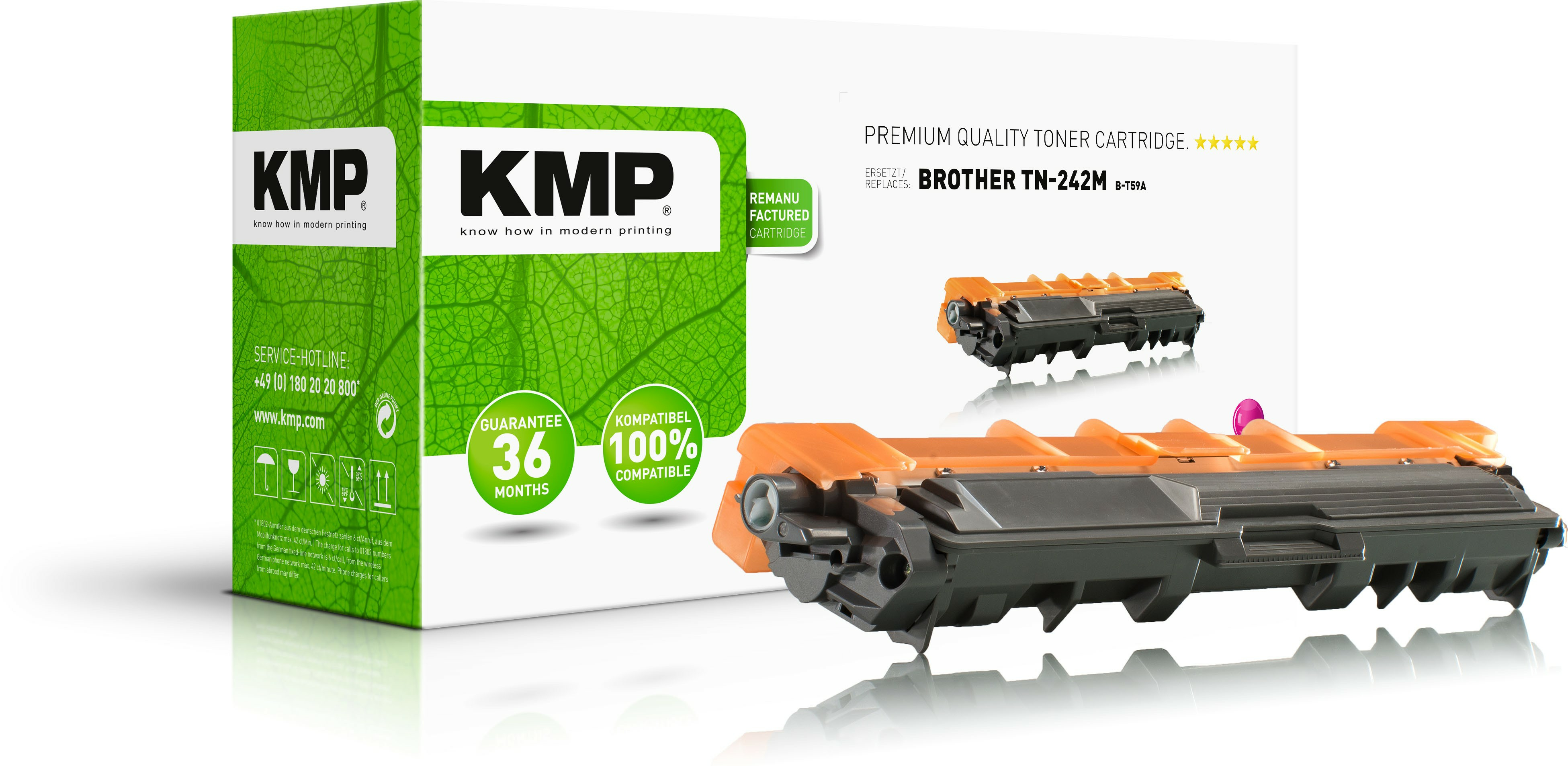 KMP Toner Brother TN-242M/­TN242M magenta 1400 S. B-T59A remanufa KMP Toner Brother TN-242M/­TN242M magenta 1400 S. B-T59A remanufa