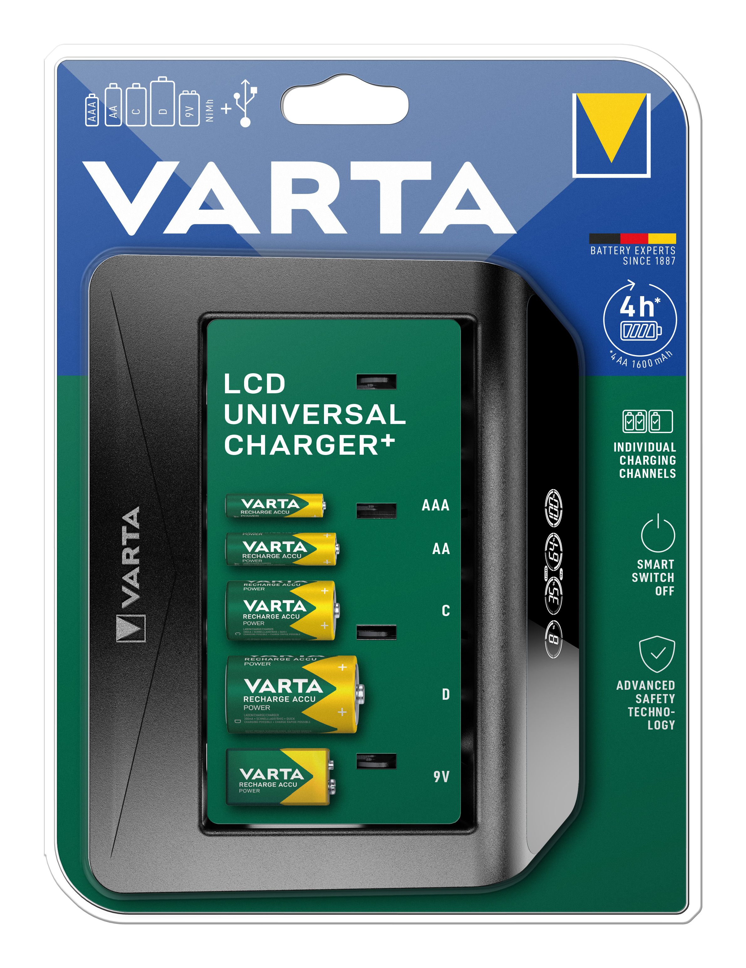 Varta Ladegerät LCD Universal Charger+