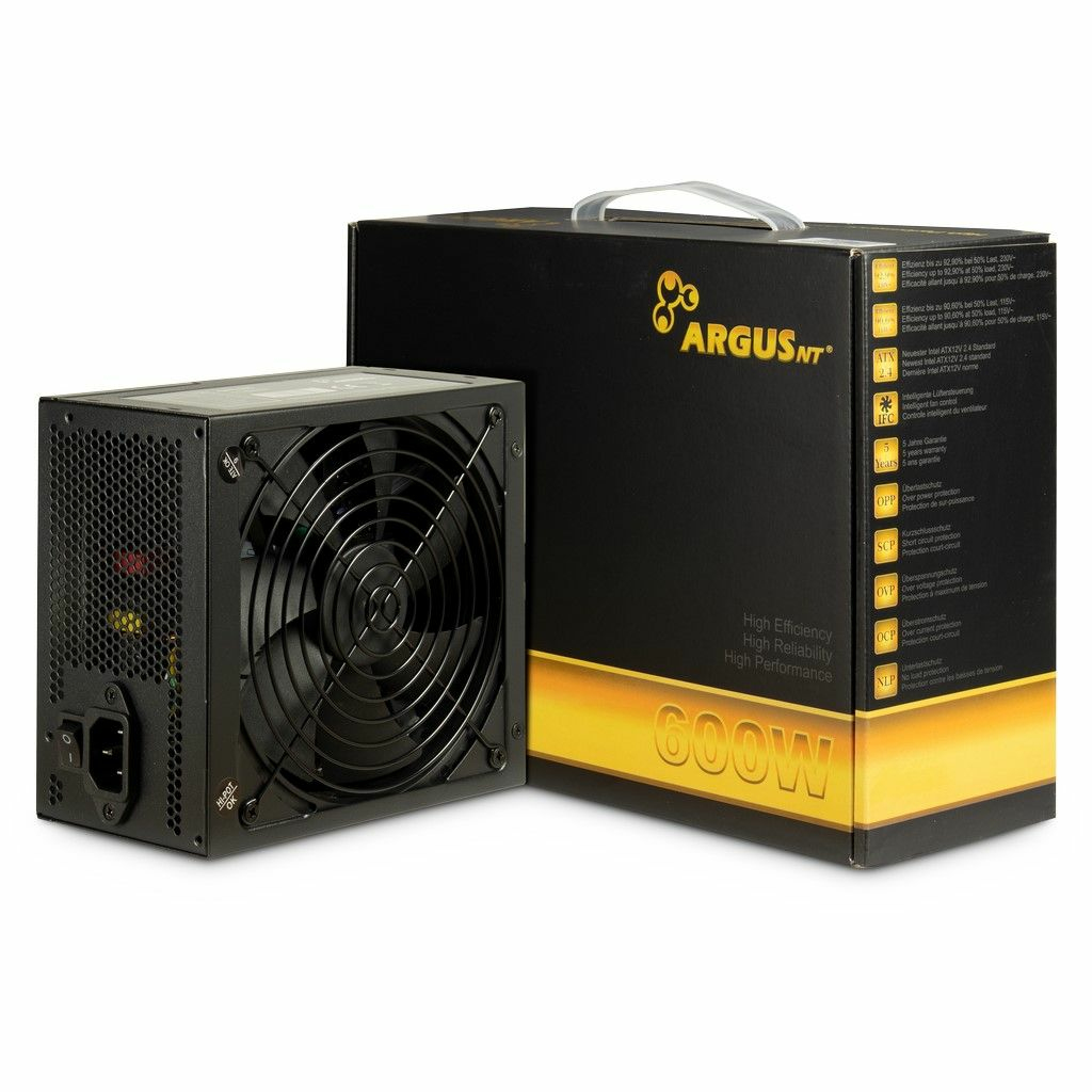 Inter-Tech Netzteil 600W Argus GPS-600 1X140mm Lüfter retail