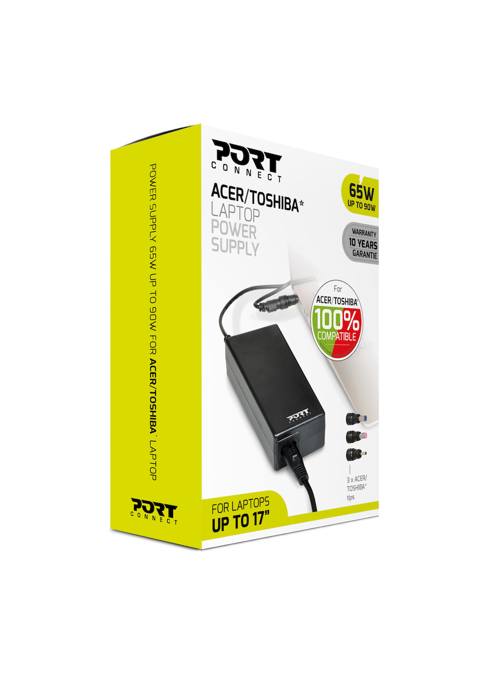 Port Netzteil 65W für Acer/&shy;Toshiba Laptop Ladegerät EU