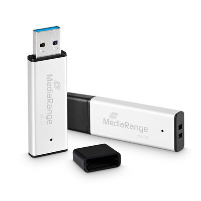 MediaRange USB-Stick USB 3.0 high performance 256GB alu