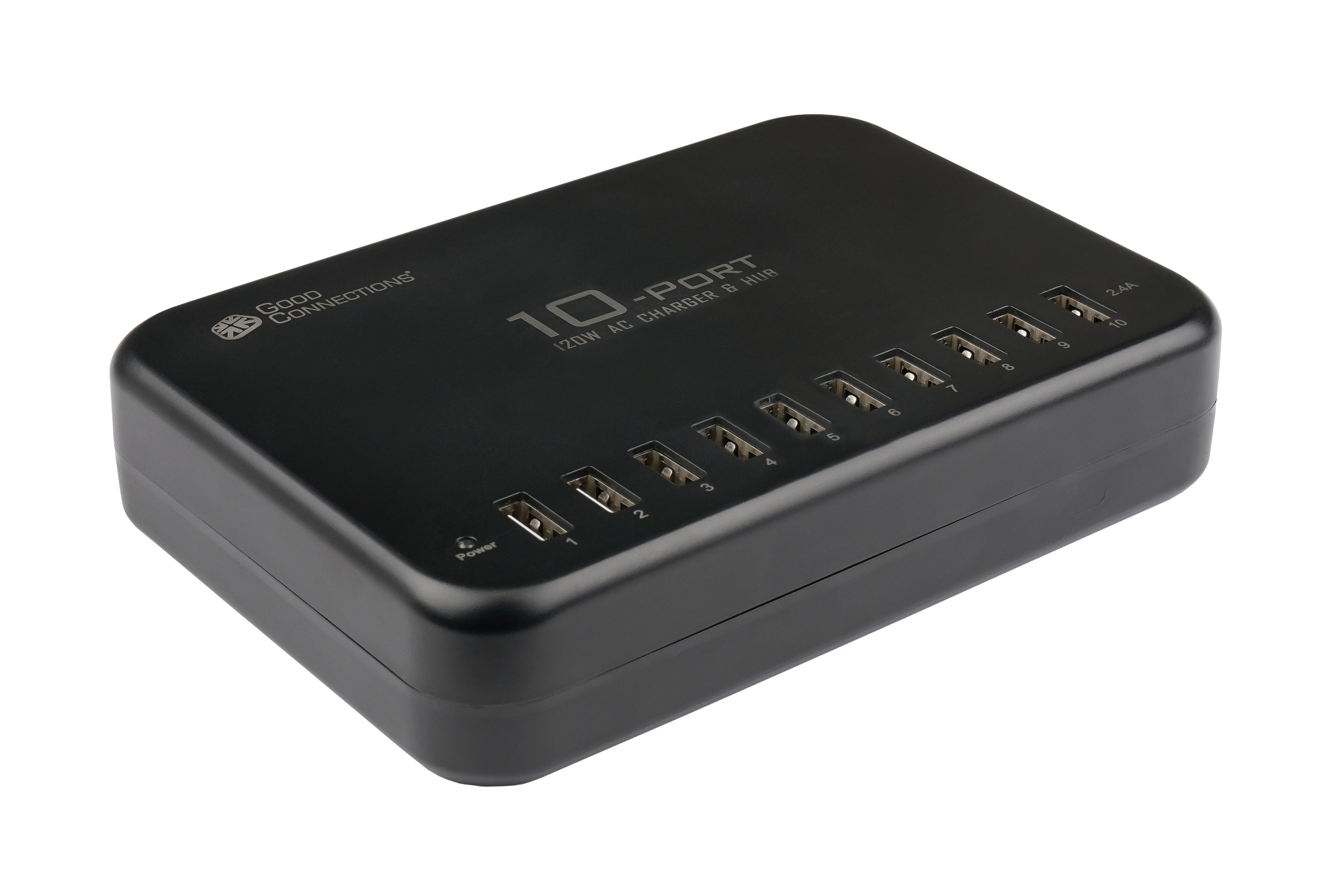 Good Connections USB-Desktop-Schnellladestation 120W 10Port Good Connections USB-Desktop-Schnellladestation 120W 10Port