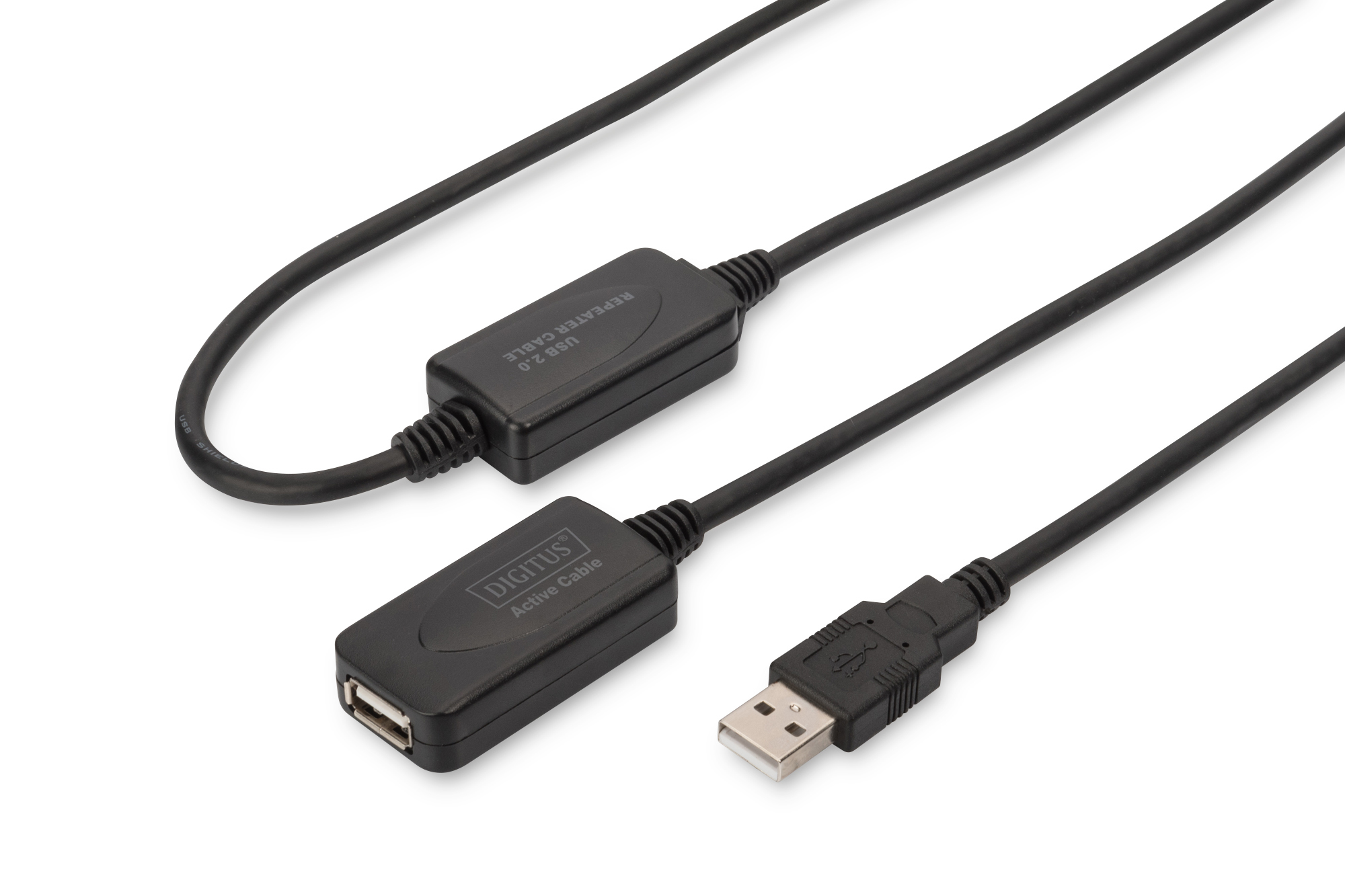 DIGITUS Repeaterkabel USB 2.0 Typ A male > female 20.00m
