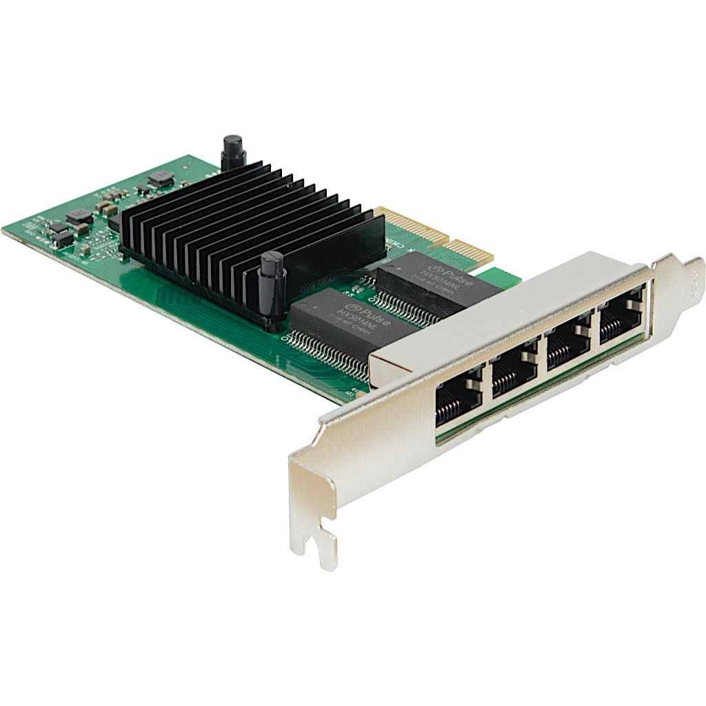 Inter-Tech Gigabit PCIe Adapter Argus ST-7238 x4 i350Chips. reta